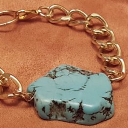 Turquoise Stone Statement Bracelet 1